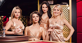 Live Dealer vor dem Duxcasino.