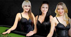 Live Dealer vor dem Euslot Casino.