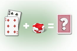 Double Down bedeutet dass man seinen Einsatz verdoppelt jedoch genau eine weitere Karte erhält