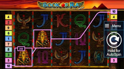 Der mobile Book of Ra Slot.