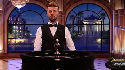 Ein Croupier beim NetEnt Live Roulette VIP.