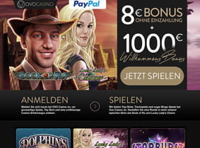 Der OVO Casino Willkommensbonus