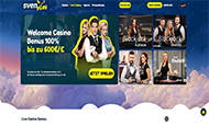 Das Sven-play Live Casino mit einigen Live Dealer Spielen.