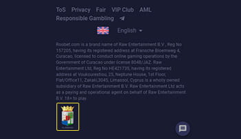 Der Footer der Webseite mit wichtigsten Logos und Zertifikaten.