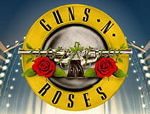 Das Bild zeigt das Logo des Slots Guns N’ Roses.