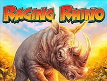 Das Bild zeigt das Logo des Slots Great Rhino