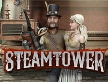 Ein Bild zeigt das Logo des Slots Steam Tower.