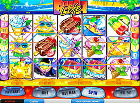 Der Beach Life Slot in Aktion mit vielen Gewinnen