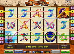 Die Gewinnlinien des Columbus Deluxe Online Slots auf einen Blick