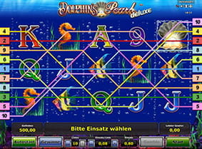 Die Gewinnlinien des Dolphin's Pearl Online Slots auf einem Blick