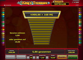 Das Risikospiel bei King's Treasure