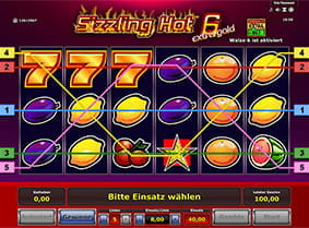 Die 5 Gewinnlinien des Sizzling Hot 6 Slots auf einem Blick