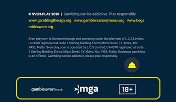 Der Footer mit den Logos der MGA und weiteren sicherheitsrelevanten Informationen.