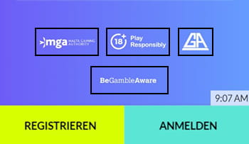 Der Footer des WestCasinos mit allen Infos zur Sicherheit.