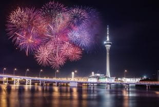 Feuerwerk in Macau.