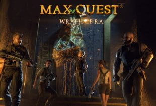 Das Logo des Video Slots: Max Quest.