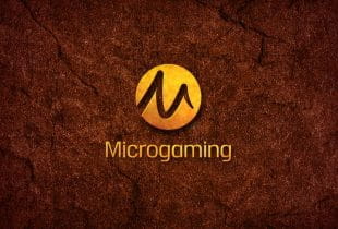 Das Logo des Softwareentwicklers Microgaming.