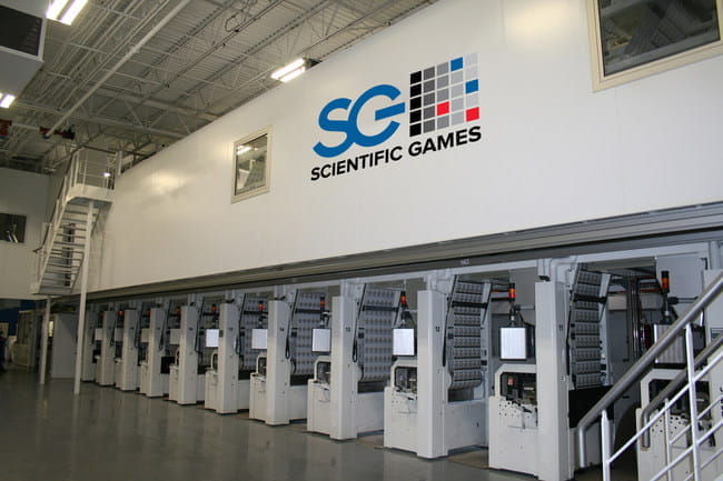 Eine Manufaktur fГјr Lottoscheine des US-Unternehmens Scientific Games Corporation.