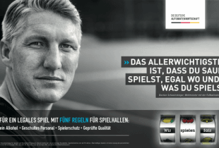 Ein Ausschnitt eines TV-Spots der deutschen Automatenwirtschaft mit Bastian Schweinsteiger.