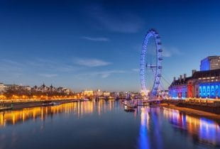 Panaroma vom London Eye.